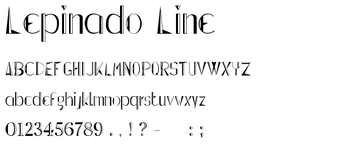 Lepinado Line font